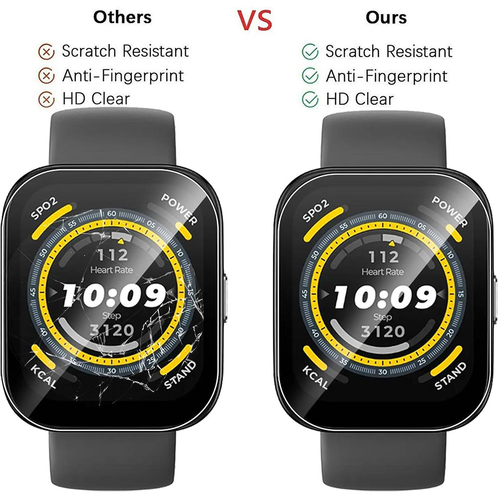 3 قطعة واضح HD واقي للشاشة الس - مراجعة Amazfit Smartwatch Accessories وسعره
