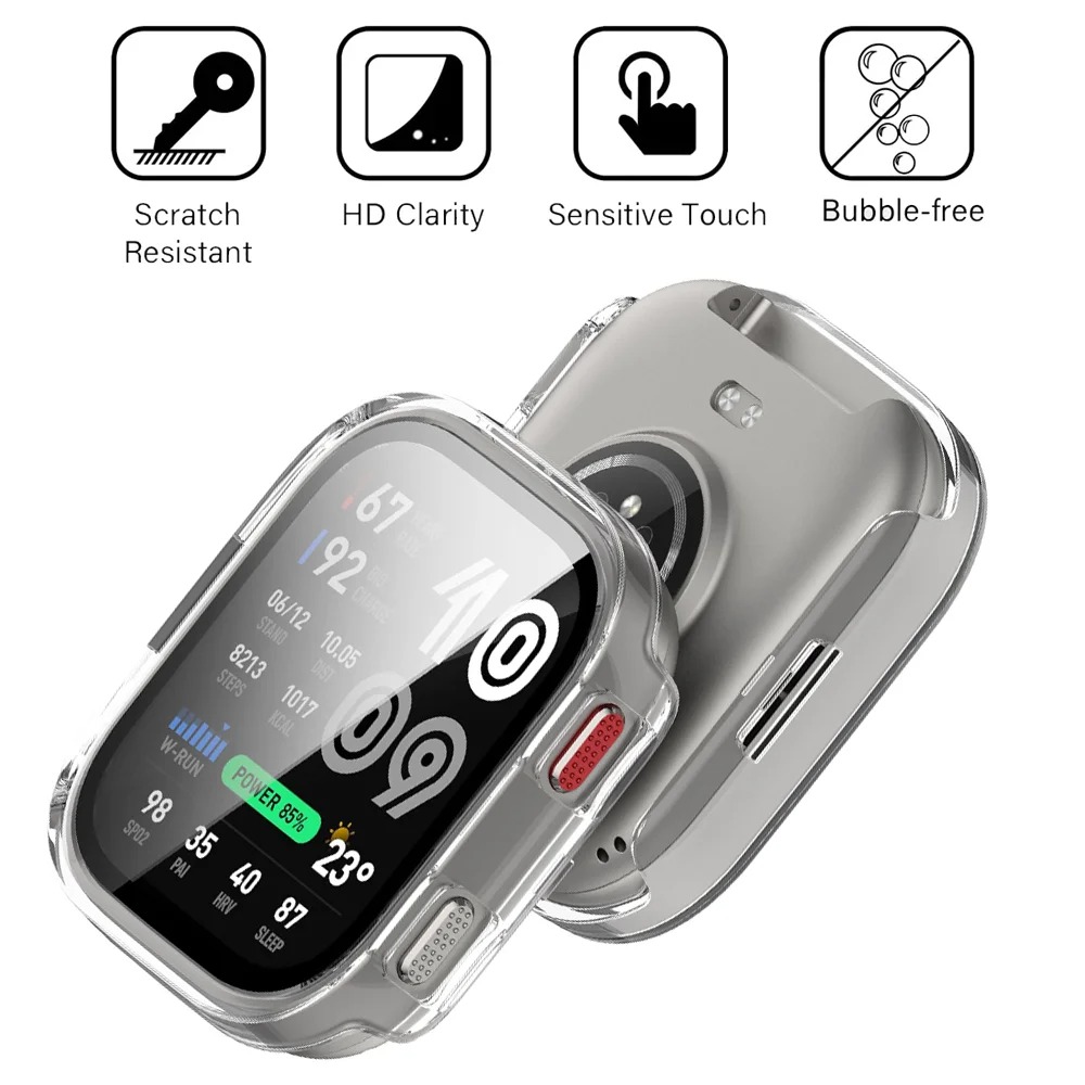 غطاء زجاجي + حافظة لـ Amazfit  - مراجعة Amazfit Smartwatch Accessories وسعره