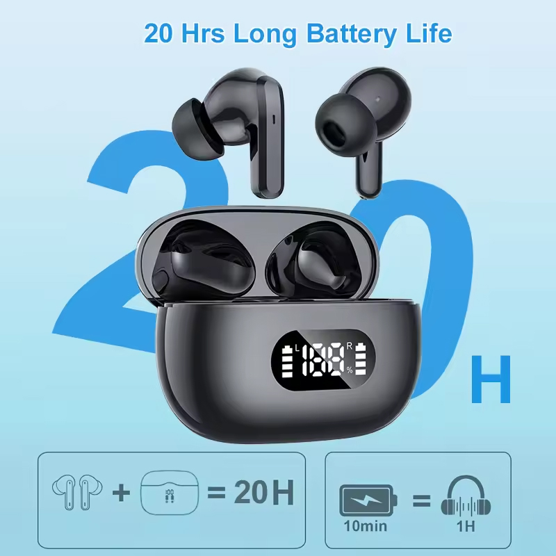 سماعات أذن لاسلكية TWS مع علبة - مراجعة Smartwatch Headset وسعره
