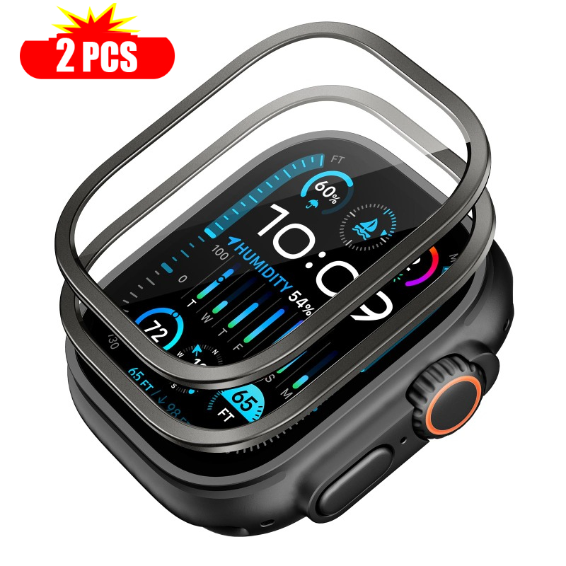 2 قطعة الزجاج المقسى لساعة أبل - مراجعة Smartwatch Straps & Accessories وسعره