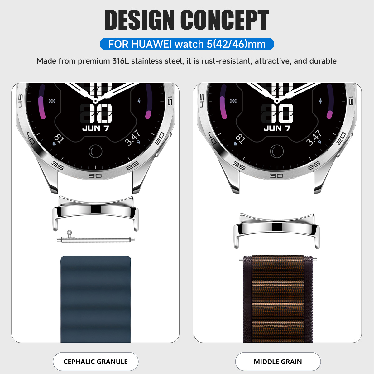قطعتان من محول الساعة الذكية ه - مراجعة Watch Band Connector وسعره